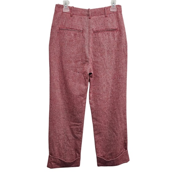 Free People Selina Tweed Trouser Wide Leg Pants Size 4 - Picture 10 of 11